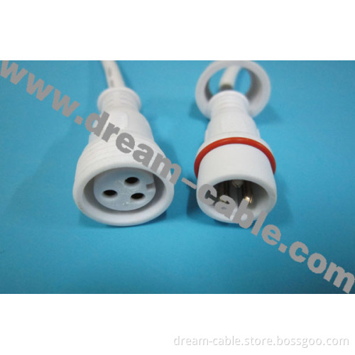 White 3 Cores DIN Waterproof Cable with Screw (YTX78)